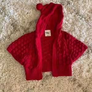 Red Girls Cape 18mo